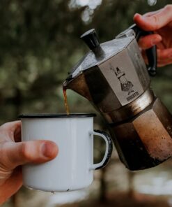 Bialetti - Moka Express: Iconic Stovetop Espresso Maker, Makes Real Italian Coffee, Moka Pot 3 Cups (4.3 Oz - 130 Ml), Aluminium, Silver 3-Cup Aluminum Silver 33 61tiPM01CaS