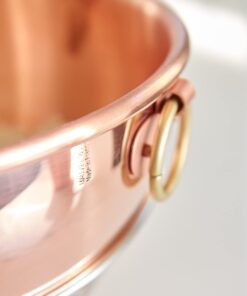 Mauviel M'Passion Copper Egg White Beating Bowl With Ring, 5-qt, Made in France 4.9-Qt. 13 61tiej GNyL