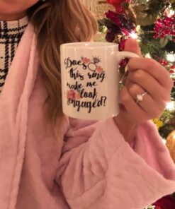 Oh, Susannah Does This Ring Make Me Look Engaged? - Engagement Gifts For Her 11 Ounce Mug - White Gift Box Does this ring make me look engaged? 30 61tj0IBIdxL