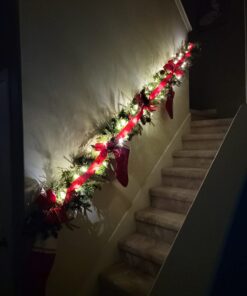 ANJAYLIA 16.5Ft 50 LED Fairy Lights Battery Operated String Lights for Party Home Wedding Festival Decoration, Warm White 33 61tjbRrdkNL