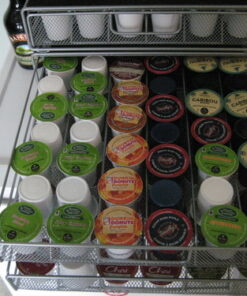 DecoBrothers K-Cup Holder Drawer for 36 Coffee Pods Storage, Black Metal 47 61tjis1i7cL