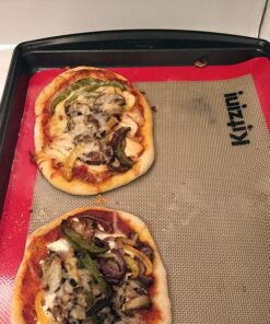 Kitzini Silicone Baking Mat Set. Non-Stick Silicone Mats for Baking. 2 Half Baking Sheets. BPA Free. Professional Grade Silicone Baking Sheet. Silicone Baking Mats for Cookies, Macarons & Pastry 45 61tkBjz9QL