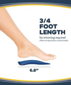Dr. Scholl's ARCH Pain Relief Orthotics, Insoles for Women (6-10), 1 Pair Shoe Inserts Blue 1 Pair (Pack of 1) 14 61tl1ymwwL