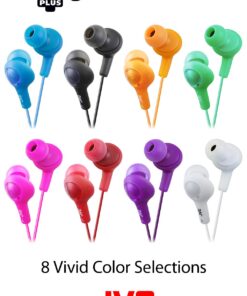 JVC HAFX5R Gumy Plus Inner Ear Headphones (Red) Raspberry Red One Size 10 61tl97zj0VL