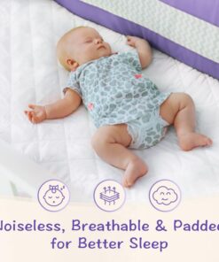 Pack N Play Mattress Protector Pad - Waterproof & Noiseless, Ultra-Soft Breathable Mattress Cover for Pack and Plays, Playards and Mini Cribs, Highly Absorbent Fitted and Dryer Safe Pack N Play 39”x27” (Pack of 1) 29 61tlusyUTnL