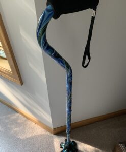 Essential Medical Supply Couture Offset Fashion Cane with Matching Standing Super Big Foot Tip, Swirl Style 11 61tm5ScDU8L