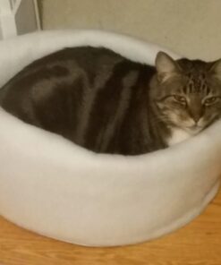 K. T. Manufacturing Mysterious Kuddle Kup Cat Bed, White 29 61ttRNkOuDL