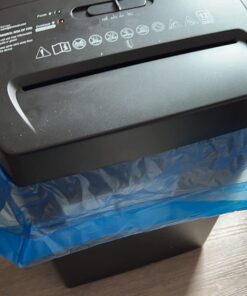 Bonsaii 12-Sheet Cross Cut Paper Shredder, 5.5 Gal Home Office Heavy Duty Shredder for Paper, Credit Card, Mails, Staples, with Transparent Window, High Security Level P-4 (C275-A) 1 2 Sheet 5-Minute 36 61ttbTgxKGL