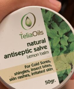 Teliaoils Lemon Balm Salve, Fast Acting/Natural Salve. Cold Sores - Skin Rashes - Irritated Skin - Itchy Skin. (1.7 Oz / 50 Ml) 1.76 Ounce (Pack of 1) 33 61tvJodmKnL
