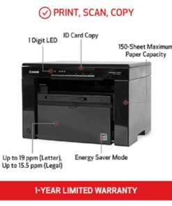 Canon imageCLASS MF3010 VP Wired Monochrome Laser Printer with Scanner, USB Cable included, Black 22 61tvQ1OUZnL