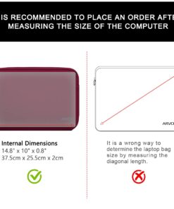 ARVOK 15 15.6 16 inch Laptop Sleeve Ultra-Thin Case MacBook pro 16 inch Sleeve Water-Resistant Notebook Computer Pocket Tablet Briefcase Carrying Bag/Pouch Skin Cover for HP/Dell/Lenovo/Asus/Acer 15 inch Wine Red 39 61tzDvw074L