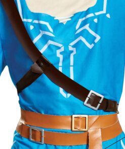 Disguise Men's Link Breath of the Wild Deluxe Adult Costume Medium (38-40) Blue 11 61tzEYo31L