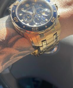 Invicta Men's Pro Diver Collection Chronograph Watch 48mm Gold & Blue 33 61tzZMtOjL