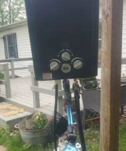 Tankless Water Heater, GASLAND Outdoors BE158B 1.58GPM 6L Portable Gas Water Heater, Instant Propane Water Heater, Overheating Protection, Easy to Install, Use for RV Cabin Barn Camping Boat, Black 28 61u 30cduAL