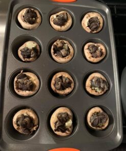 Rachael Ray Yum -o Nonstick Bakeware 12-Cup Muffin Tin With Grips / Nonstick 12-Cup Cupcake Tin With Grips - 12 Cup, Gray Orange Grips 26 61u1QwCebuL