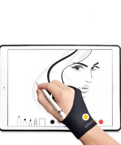 2 Pack Omonic Artist Glove Two Finger Glove for Light Box Graphic Graphics Drawing Tablet Light Box Tracing Light Pad Drawing Tablet Glove,Free Size Prevents Smudges 10 61u2gGOhoL