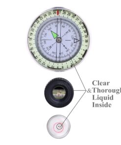 Sportneer Compass Hiking Survival | Lensatic Military Sighting Orienteering Compass | Backpacking Navigation Compass | Boy Scout Compass for Kids | Professional Compass for Hiking Camping Hunting Army Green 27 61u383iKUjL