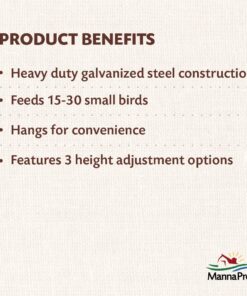 Harris Farms 1000293 Galvanized Hanging Poultry Feeder, 15 lbs, Metal 15 lb 25 61u3l M0lL