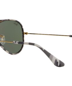 Ray-Ban Rb3025jm Classic Full Color Metal Aviator Sunglasses Gold Grey Multicolored/Green 58 Millimeters 9 61u49bL UtL