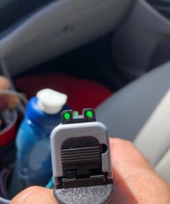 TRUGLO TFX Handgun Sight | Durable Shock-Resistant Compact Brightly Glowing Tritium & Fiber-Optic Xtreme Day/Night Sight for Handguns Glock 42/43 24 61u5EwpJOPL 1