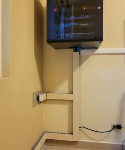 NavePoint 12U Server Rack Enclosure with Glass Door, Cooling Fan, Locks, & Removable Side Panels - 12U Wall Mount Network Cabinet 19 Inch Rack 17.7 Inches Deep 37 61u75xsw95L