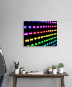 Space Invaders Canvas Wall Art Print, Artwork 24 x 18 inch 9 61u7RPbgH3L