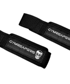 Gymreapers Lifting Wrist Straps for Weightlifting, Bodybuilding, Powerlifting, Strength Training, & Deadlifts - Padded Neoprene with 18 inch Cotton Black 20 61u8Qvz3nL
