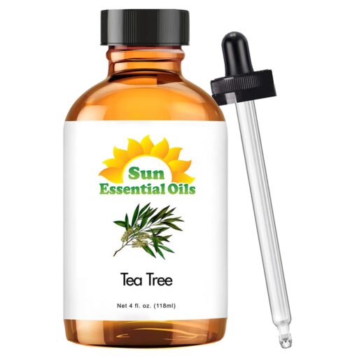 Sun Essential Oils 4oz - Tea Tree Essential Oil - 4 Fluid Ounces 4 Fl Oz (Pack of 1)