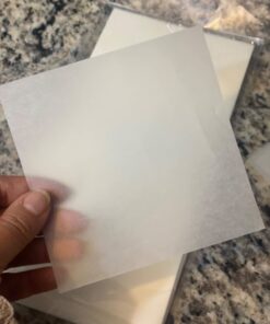 Wax Paper Candy Wrappers for Caramels (300 Pcs 5 x 5 inches) - Wax Paper Sheets for Candy - Twisting Wax Paper Caramel Wrappers - Pre Cut Parchment Paper Squares - Hamburger Patty Paper Squares 30 61u8zlqPy7L