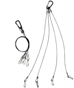 Alternative view of Bayyee Hanging Basket Plant Grow Light Rope Hanger Holders for Indoor and Outdoor, Stainless Steel (Black 5Pack)