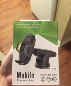 SONKIR Car Phone Mount, Dashboard & Windshield Cell Phone Holder Stand with One-Touch Design 360° Rotation for All Smartphones 38 61u9CNquL0L 2