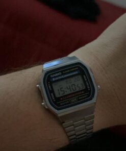 Casio Collection Unisex Adults Watch A168WA SILVER 24 61u9FLsMXL