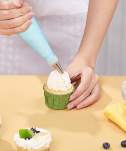 Kootek 42pcs Piping Bags and Tips Set, Cake Decorating Supplies Kits for Baking with 36 Numbered Frosting Icing Tips, 2 Reusable Pastry Bags, Easy Carry Storage Box and Other Baking Tools 32 61u9LPtjUjL