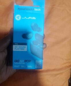 JLab Go Air Pop True Wireless Bluetooth Earbuds + Charging Case, Teal, Dual Connect, IPX4 Sweat Resistance, Bluetooth 5.1 Connection, 3 EQ Sound Settings Signature, Balanced, Bass Boost 43 61u9ufsDWL