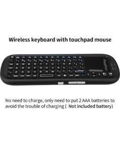 iPazzPort 2.4G Mini Wireless Keyboard with Touchpad Mouse Combo, Lightweight Portable Keyboard Controller, Compatible with Android TV Box/PC/Tablets/PS4/Raspberry Pi 3/HTPC KP-810-19S 21 61uAHSE7GsL