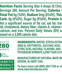 Stevia Concentrated Liquid Sweetener (Optimized with Erythritol) 1.33 FL OZ (37 mL) – 2 Pack 1.33 Fl Oz (Pack of 2) 10 61uAd8tTALL