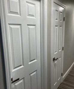 Probrico Square Satin Nickel Bedroom and Bathroom Privacy Door Levers Lockset Keyless Door Locks Handles, Pack of 10 10 Pack Brushed Nickel 20 61uBUHBlPjL