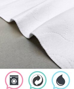 American Baby Company Waterproof Flat Reusable Multi-use Pad Protector, Quilt-Like Multi-use Protective Mattress Pad Cover for Babies, Adults and Pets, White, 27" x 36" 27" X 36" Multi Use Pad 12 61uBoJidtqL