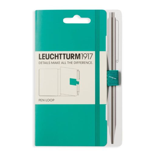 LEUCHTTURM1917 Self Adhesive Pen Loop Elastic Pen Holder (Emerald) Emerald