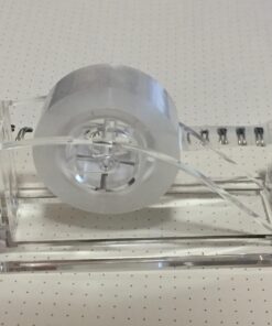 2-Piece Acrylic Tape Dispenser Desk Set - Durable, Stylish, and Versatile for Home, Office, or School - Fits Standard, Large, and Extra Large Tape Rolls - Desktop Convenience for Easy Organizing transparent 39 61uD7KQR9gL