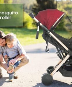 Mosquito Net for Stroller - V-Fyee Durable Baby Stroller Mosquito Net Perfect Bug Net for Strollers, Bassinets, Cradles, Playards, Pack N Plays and Portable Mini Crib (Black) Black 11 61uFl6aozL