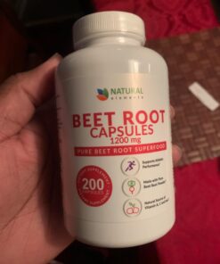 Beet Root Capsules - 1200mg Per Serving - 200 Beet Root Powder Capsules - Beetroot Powder Supports Blood Pressure, Athletic Performance, Digestive, Immune System (Pure, Non-GMO & Gluten Free 31 61uG8ylXc2L