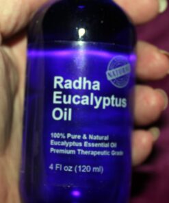 Radha Beauty Eucalyptus Essential Oil 4 oz - 100% Pure & Therapeutic Grade, Steam Distilled for Aromatherapy, Relaxation, Shower, Sauna, Bath, Steam Room and other DIY Projects. 4 Fl Oz (Pack of 1) 40 61uH7tbivrL 1