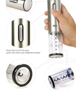 Wine Opener,Sweet decorations Stainless Steel Electric Wine Opener Foil Cutter (Stainless Steel) Sliver 9 61uHJxvkODL