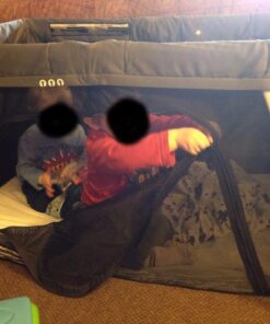 Guava Lotus Travel Crib with Lightweight Backpack Design | Certified Baby Safe Portable Crib | Folding Play Yard with Comfy Mattress for Babies & Toddlers | Compact Baby Travel Bed 46 61uHU5nuNL