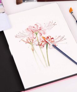 Paul Rubens Watercolor Paper Block, Artist Quality Hot Pressed Paper for Watercolors and Wet Media Block, 100 Percent Cotton, 10.63 x 7.68 inches, 140lb, 20 Sheets (Pink) Pink Cover-Block 10.63" x 7.68" 36 61uIAt2FFEL