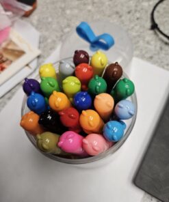 Amazon Basics Washable Round Tip Assorted School Marker Pens, Pack of 24 Colors 45 61uJXVe3L