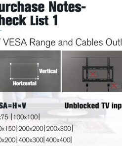 Mounting Dream Tilting TV Mounts for Most 26-60 Inch LED, LCD TVs up to VESA 400 x 400mm and 88 LBS Loading Capacity, TV Wall Mount with Unique Strap Design for Easily Lock and Release MD2268-MK 29 61uKBNk4j5L