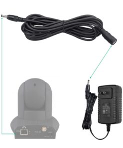 Alternative view of Barrel Extension Cord Compatible with Foscam Extension Cable, 3.5mm x 1.35mm 5 Volt DC Cable, 9 Volt Extension Cord, Extension Cord for Echo 3.5 1.35