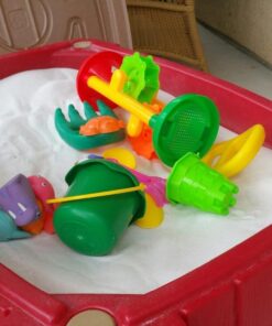 Step2 Naturally Playful Sand Table, Kids Sand Activity Sensory Table, 5 Piece Accessory Kit, Toddler Summer Outdoor Toys, 2+ Years Old 26 61uKwqcDNeL